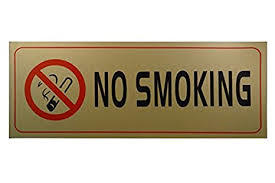 No Smoking Sign Boards