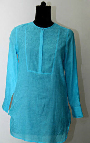 Blue Cotton Kurti