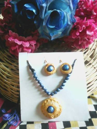 Fancy Terracotta Necklace Set