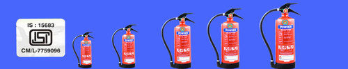 Dry Powder Stored Pressure Type Fire Extinguisher - 1-9 Kg Capacity, 1A-34B Fire Rating, Squeeze Grip Type Valves, Dry Powder Media