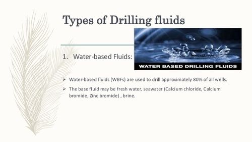 Water Based Drilling Fluids