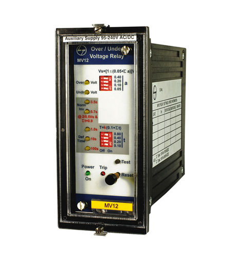 Single Phase Under Voltage & Over Voltage Relay - Micro-Controller Based Design, Draw Out Type, Inverse & Definite Time Trip Characteristics