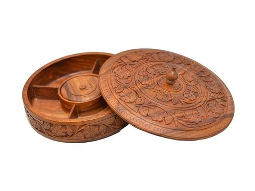 Polished Wooden Dry Fruit Box