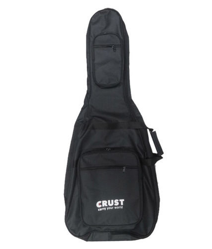 Black Crust Designer Acostic Guitar Bag-Black On Back