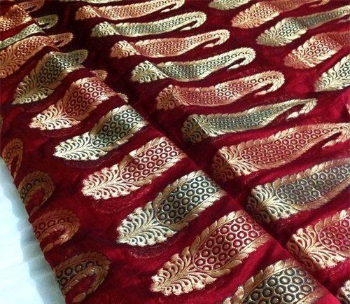 Maroon Ladies Banarasi Brocade Saree