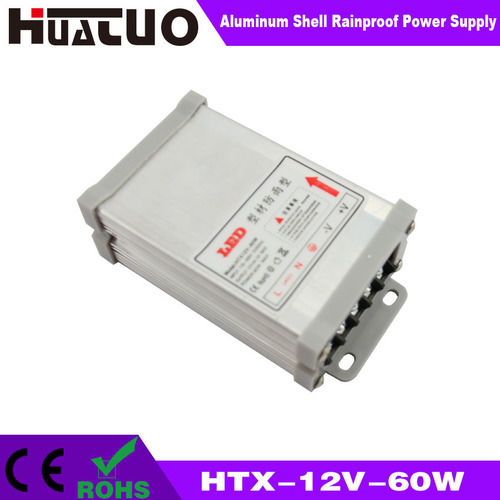 12/24V-60W Constant Voltage Aluminum Shell Rainproof LED Power Supply