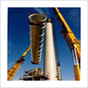 Industrial Chimney - Reinforced Concrete, Corrosion Resistant, Durable Design, Accident-Proof