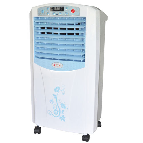 Plastic Portable White And Blue Desert Room Air Cooler With Digital Display