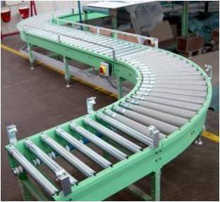 Roller Conveyors - Stainless Steel, Curve & Gravity Design, Ergonomic Efficiency in Material Handling