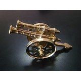 Brass Canon Double Barrel Showpiece