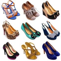 Multi Color Party Wear Ladies High Heel Sandal