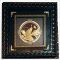 Decorative Peacock Gold Leaf Frame