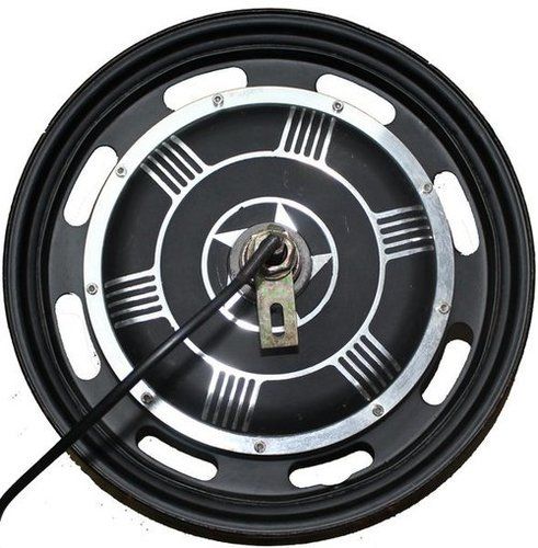 Green Hub Motor (Bldc - Gearless)12 Inch Steel Rim 350W