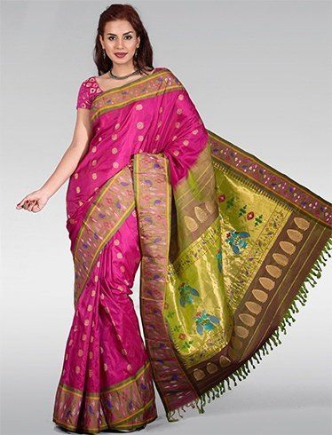 Tejashri Yeola silk paithani and sarees