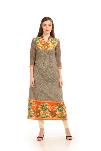 Cotton Long Kurtis