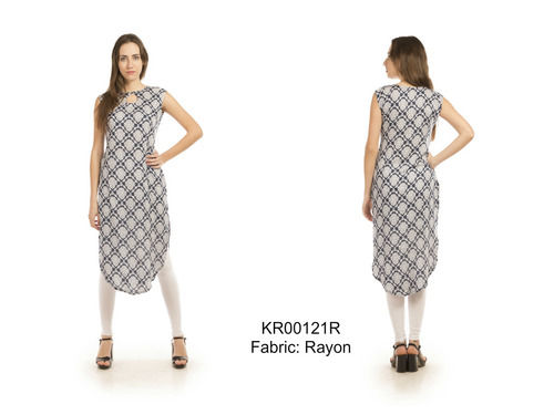 Quick Dry Women Rayon Fancy Kurtis