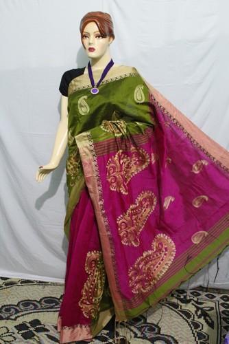 Ladies Designer Embroidery Cotton Saree