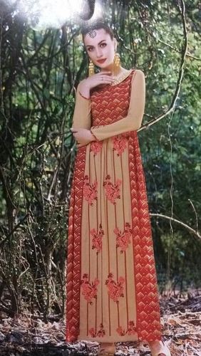 Long Full Length One Party Wear Piece Kurtis