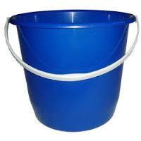 Blue Plastic Bucket