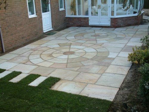 Fossil Mint Sandstone Paving