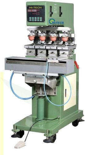 Semi-Automatic Four Wheeled Base Semi Automatic Grade Pad Printing Machine With Plc Control System