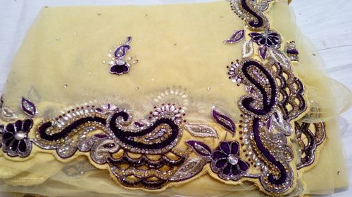Net Designer Embroidered Sarees