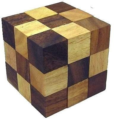 Wooden Puzzle Adult Snake Cube