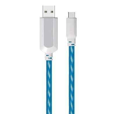 EL Visible Type-C to USB Flowing Flat Cable LDF004