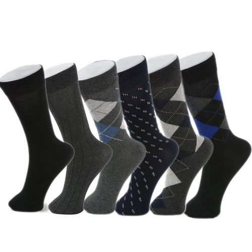 Mens Cotton Socks - Cotton & Lycra Blend, Available in Multiple Colors & Sizes