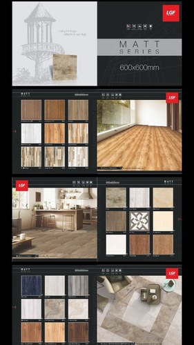 Vitrified Tiles - Double Charge Soluble Salt Finish | Full Body Glazed Glossy Shining Long Lasting Life