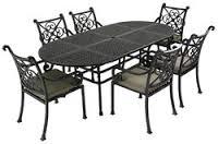 6 Seater Outdoor Metal Dining Table Sets