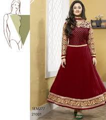 Red Ladies Designer Anarkali Suits