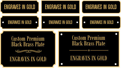 Customized Name Plates - Aluminum Material with Variable Data Options | Economical Customization for Personal and Professional Use