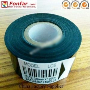 Lc6 30mm Width 100m Length Hot Stamping Ribbon For Batch Code