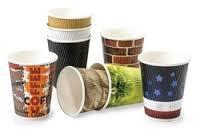 Printed Disposable Paper Cups - Biodegradable, Eco-Friendly Raw Material | Flawless Quality Compliance, Ideal for Events and Takeaway Services