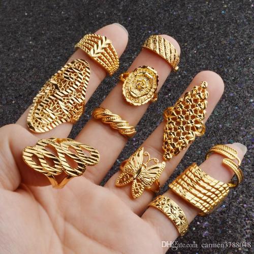 Buy Gold-Plated Rings for Women by Jewar Mandi Online | Ajio.com