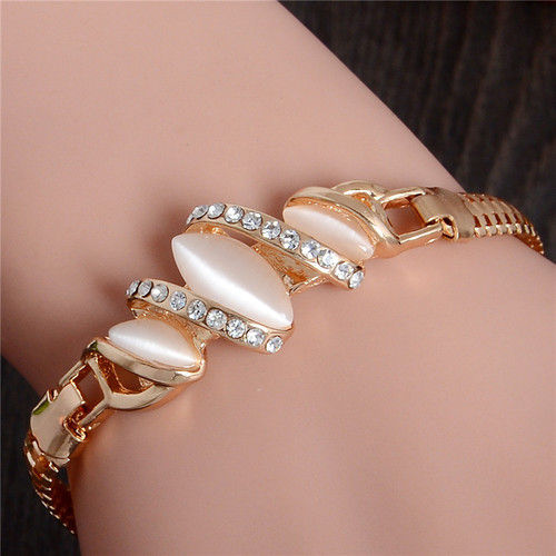 Women Gold Filled Shine Austrian Crystal Bracelets