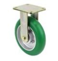 Muvtons 200X50mm Forged Kingpinless Rigid Castors Low Effort Ergonomic Polyurethane Wheels