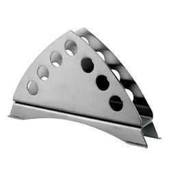 Napkin Holder - Stainless Steel, Elegant Finish with Exquisite Polish for Dining Tables and Fast Food Centers