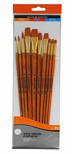 Daler-Rowney Simply Gold Taklon Synthetic Long Hand Paint Brush