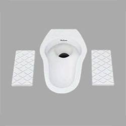 Rural Pan - High Grade Material Toilet Seat with Bowl & Footrest | Durable Design, Ergonomic Support