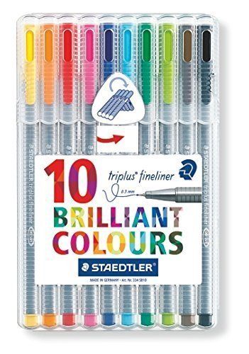 Staedtler 334 SB10 Triplus Fineliner Tip Pen