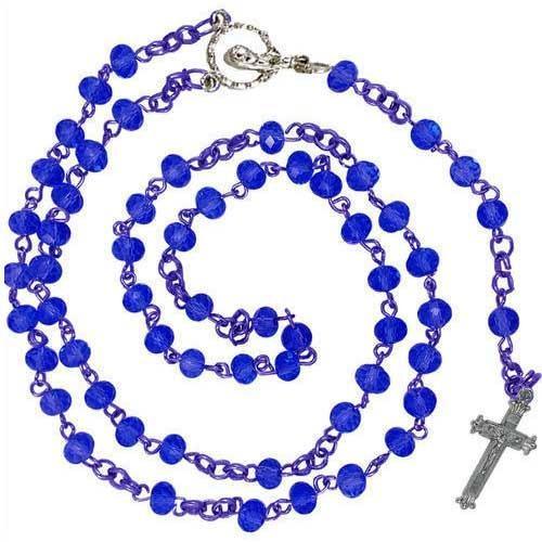 6mm Rosary Cristal Necklace 