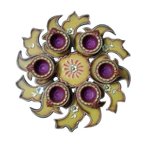 Decorative Diya Platter