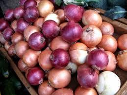 Fresh Red And Yellow Onions