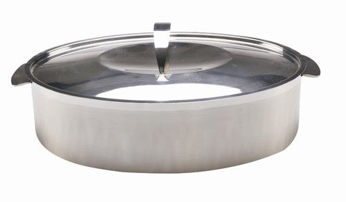 ID13405188 Skyserv Induction Dual Finish Stainless Steel Oval Dutch Oven with Lid