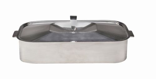 ID13407188 Skyserv Induction Dual Finish Stainless Steel Rectangular Dutch Oven with Lid 