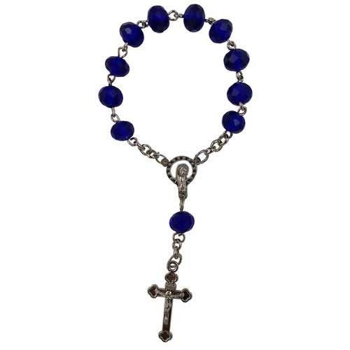 Buy Rosary Bracelet Glow In the Dark Delicate Rose Beads Catholic Bracelets  with Cross Medal First Communion Pray Wrist Bracelets for Girls Kids at  Amazonin