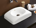Topaz Wash Basin - Ceramic 40x30x15 cm White, Durable Glossy Finish, Stylish Easy Install