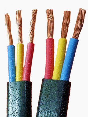 Polywin 3 Core Flat Cable - Electrolytic Grade Copper, 1100 V Voltage Grade | Flexible Insulation, Long Life Durability, Parallel Core Layout